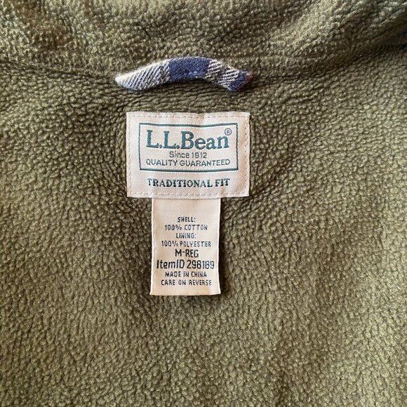 Men's L.L. Bean Fleece-Line Flannel Shirt, Traditional Fit - Picture 3 of 6